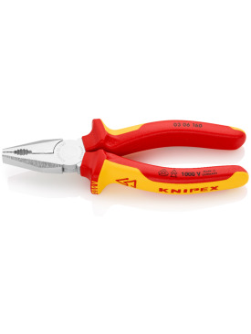 KNIPEX 03 06 160 Kombine Pense Sarı-Kırmızı İzole 160 mm 1000 V