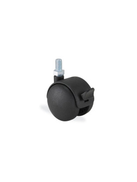 TEKER KOLTUK 50x38 VİDALI KÜÇÜK SİYAH MMB İTHAL