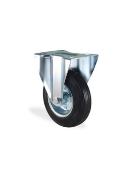 TEKER SABİT 125x37 SLP LASTİK SİYAH İTHAL