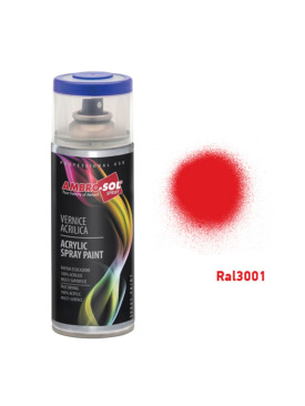 SPREY BOYA 400.ML SİNYAL KIRMIZI AKRİLİK RAL 3001 AMBRO-SOL İTALY