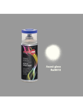 SPREY BOYA 400.ML PARLAK BEYAZ AKRİLİK RAL 9010 AMBRO-SOL İTALY