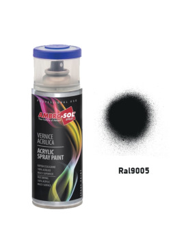 SPREY BOYA 400.ML PARLAK SİYAH AKRİLİK RAL 9005 AMBRO-SOL İTALY