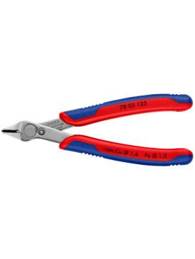 KNIPEX 78 03 125 Yan Keski Kırmızı Lacivert 125 mm