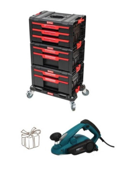 TAKIM ÇANTASI QBRİCK SYSTEM PRO WORKSHOP SET 1 (RBT EP02-82) PLANYA HEDİYELİ TEKERLİ 3 KATLI KIRMIZI SİYAH 